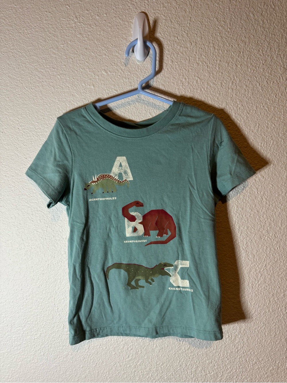 Kids Green Dinosaur Graphic Tee